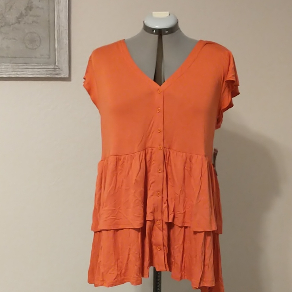 NWT Torrid Ruffle Top